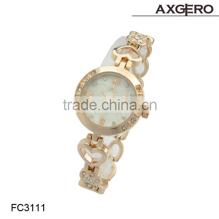 2015 new fashion lady dress bracelet wrist watch, watch women with pearl dial