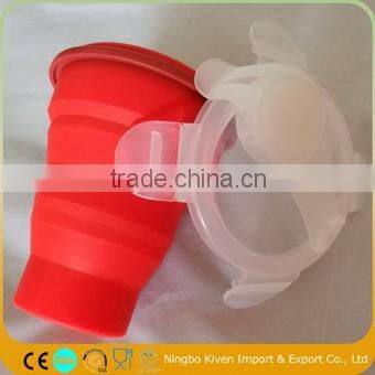 Silicone Squeeze Foldable Leak Proof Reusable Collapsible Water Bottle joyshaker