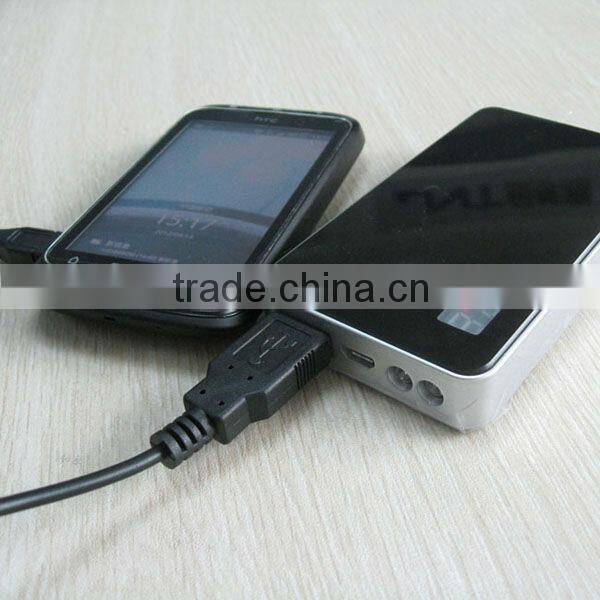 OEM High capacity mini mobile power bank with two LED flashlight+Digital Display screen Power Indicator design ,PB010