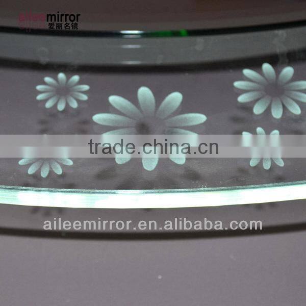led bathroom mirror light,fashionable cheap round magnifing cosmetic mirror