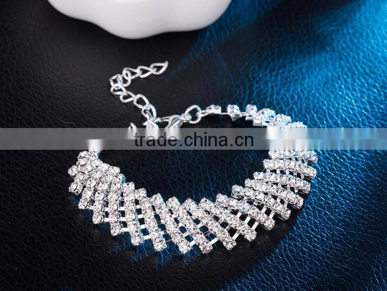 Exaggerated Ultra Wide Diamond Bracelet The Bride Bracelet