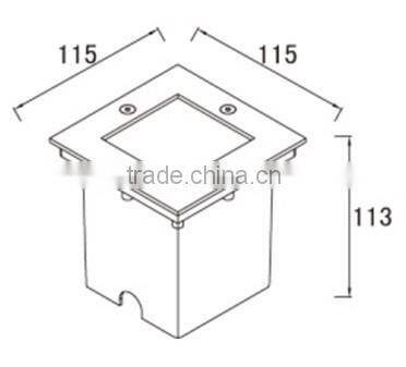 4X1W LED recessed Stainless Steel Underground Light for outdoor or garden decoratrion