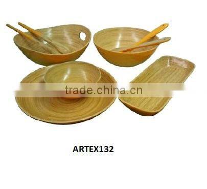 Vietnamese bamboo lacquer bowls