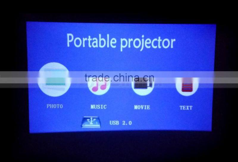 Support 1080P Video 800:1 Contrast Ratio Portable Mini Blue/Red 3D Projector