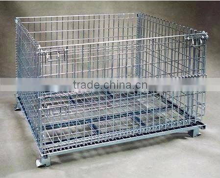 Collapsible and stackable 50*50mm wire basket