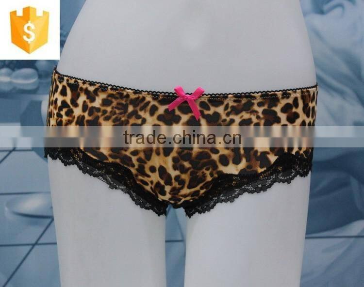 Fashion High Quality Wholesale Hot Sell Sexy Leopard Print Lace Sexy Lady Panty