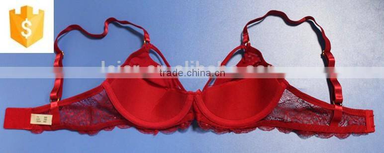 The front belt lace bra panty set underwear