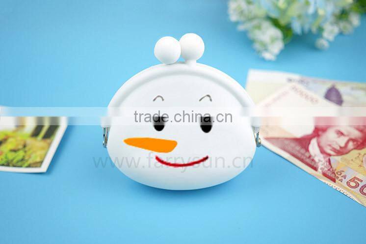 2015 Hot selling Christmas purses/silicone coin pouch/rubber women purse
