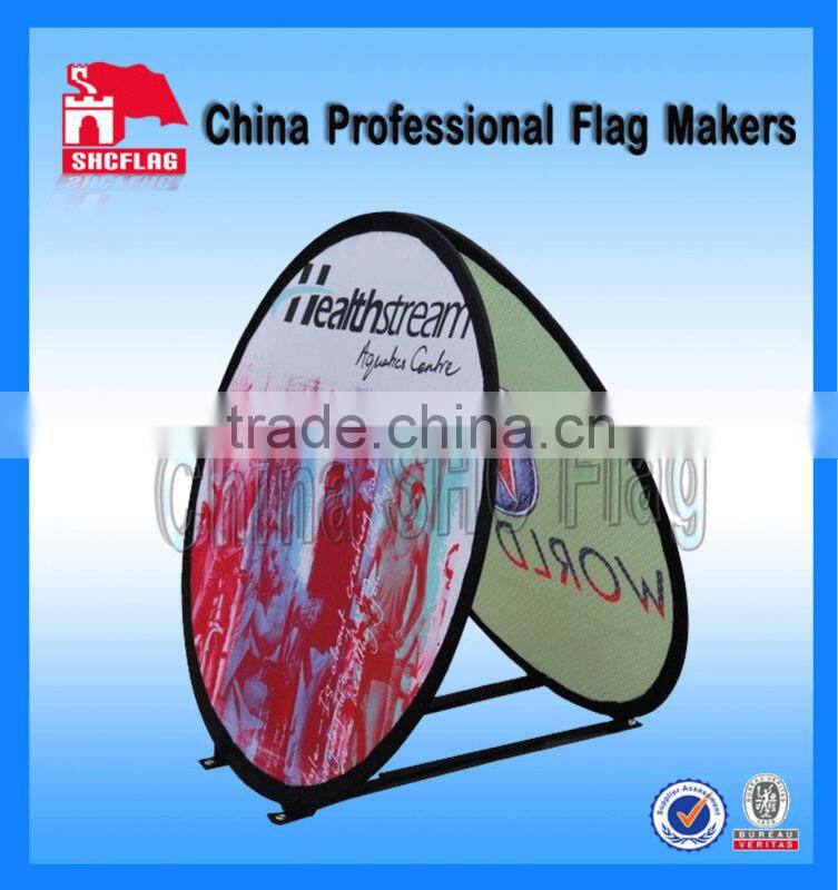 2014 new product logo printing with pop up a frame banner