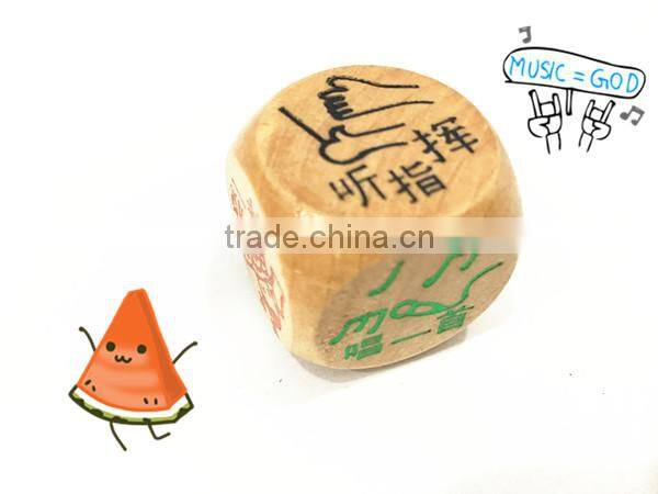 different colored sex erotic wood dice