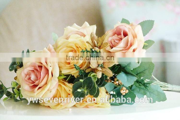 Household act the role ofing is tasted high-grade simulation 11 head fake silk artificial flowers painting dream rose European s