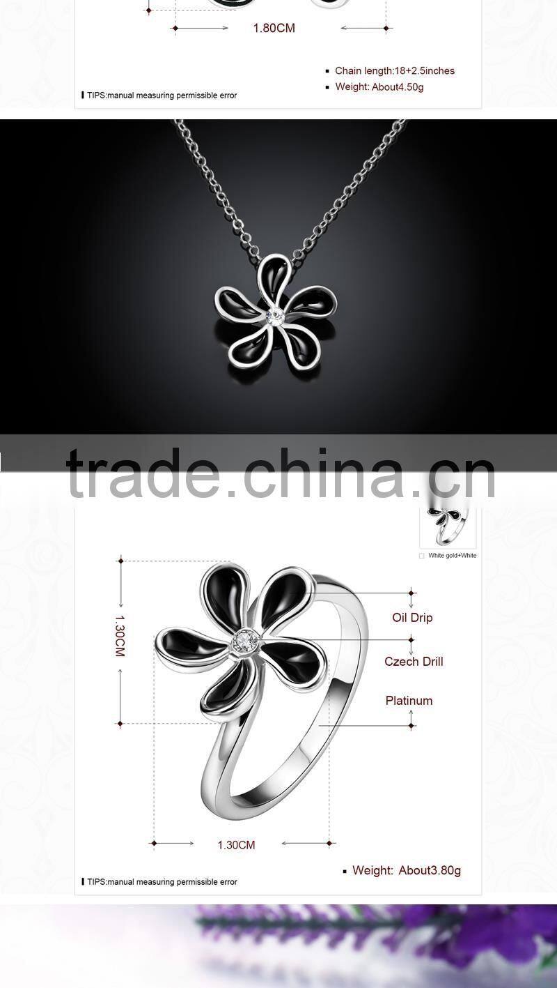 Classical Flower 18K Gold Plated Jewelry Set wholesale