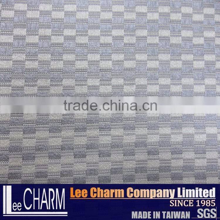 Quality Polyester Check Outdoor Chair Bench Seat Back Pad Fabric