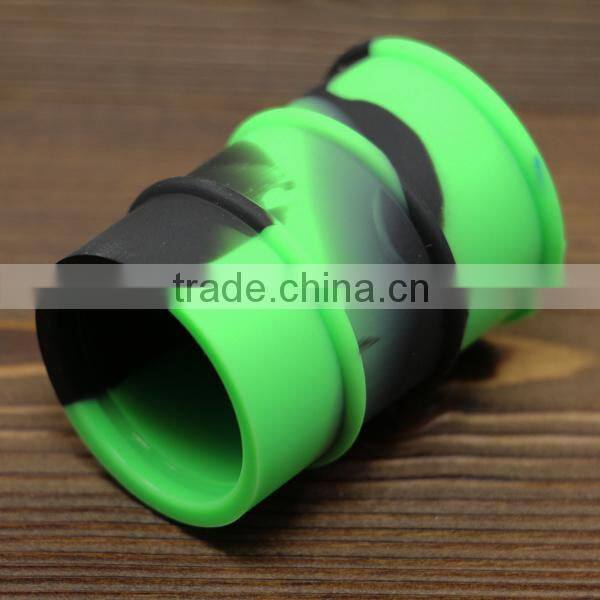 Customized silicone non-stick container 26ml concentrate oil silicone wax barrel drum silicone weed jar