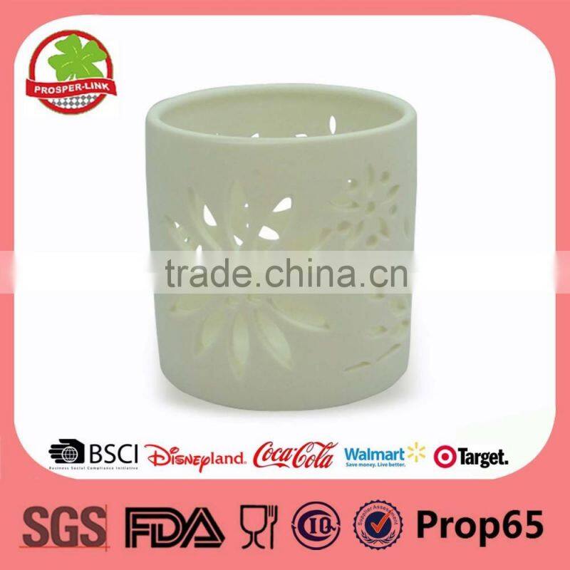 Dome shaped porcelain tea light candle holder