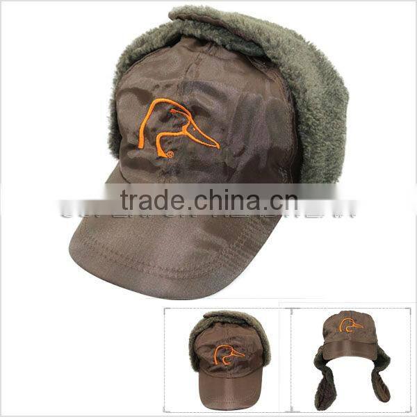 2013 latest custom design camouflage artificial winter caps and lei feng caps