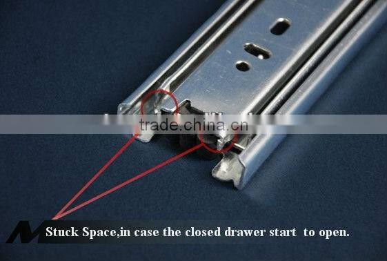 3 fold 45mm ball bearing drawer slide