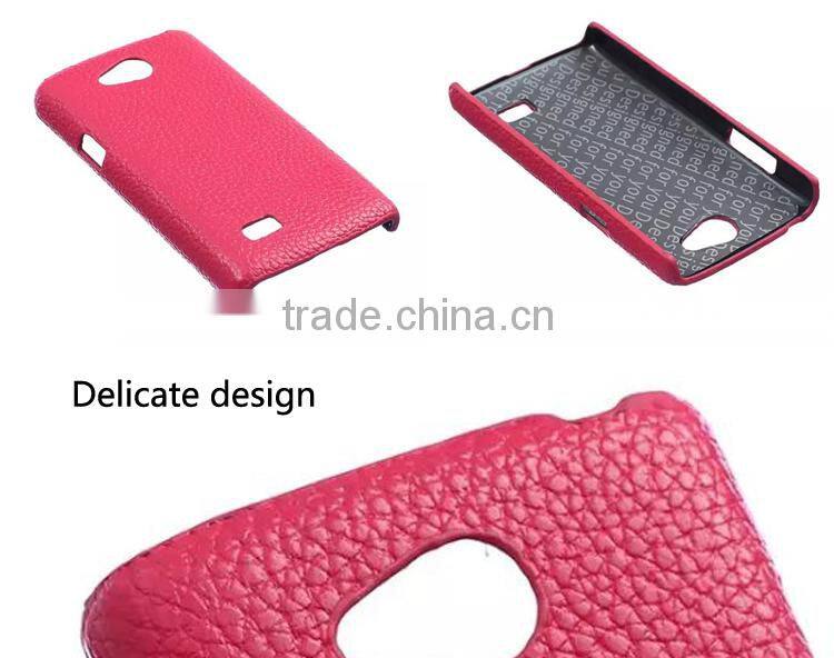 Best-selling In Amazon Mobile Phones Packaging For Cellphone Cover For LG Joy H220 Genuine Leather Brown Phone Case Diary Case