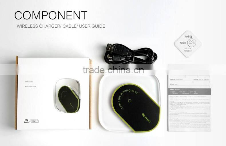 Benks Magic Store Series Qi Wireless Charger For Samsung S6/S6 Edge Anti-Slippery Lighting Wireless Charger For Phone TB-0196
