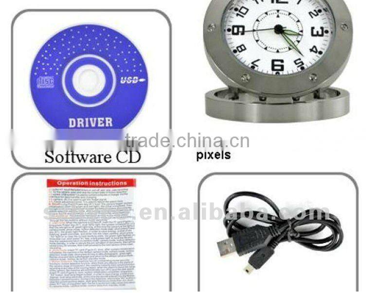 motion detection hidden camera clock