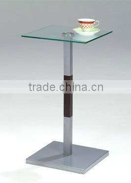 Square glass snack table, coffee table