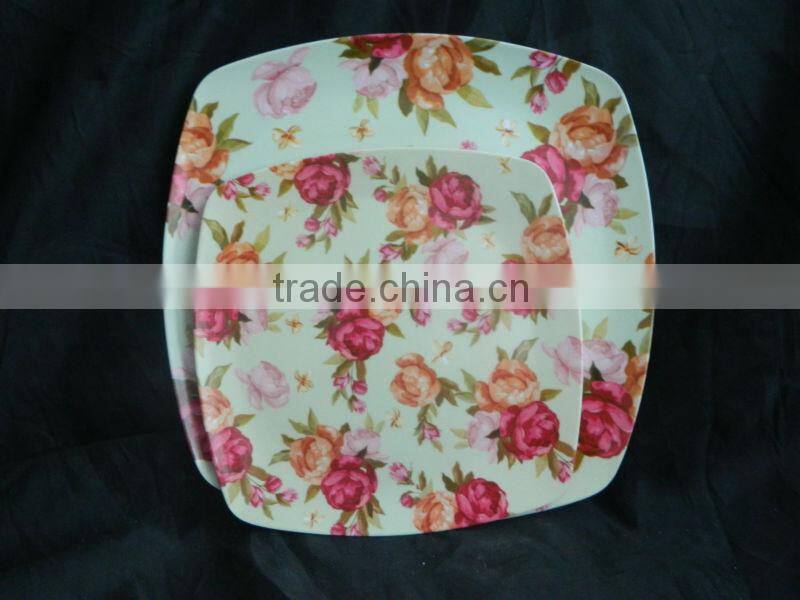 Plastic melamine salad mixing spoon for western country