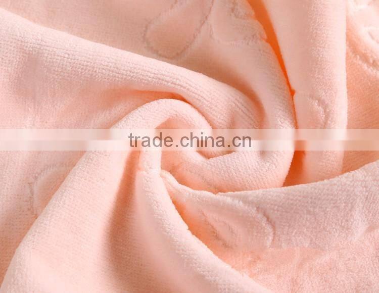 Factory Price Cotton Embroidered Butterfly Cut Pile Face Towel