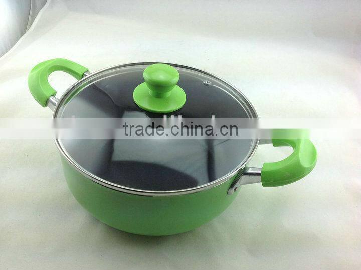 Hot Sale Aluminum Non-stick Press Cooking Pasta Pot Stock Milk Pot