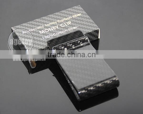 Box Packing Up-market Promotional Wholesale 100% Carbon Fiber Money Clip