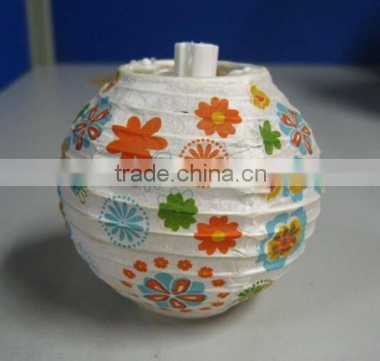 handmade fun printed hanging light