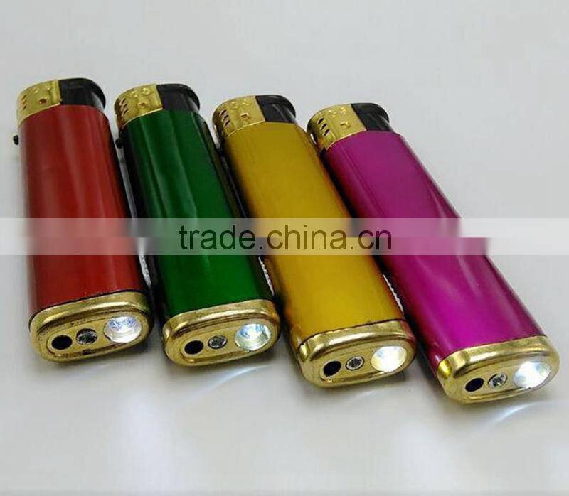 2016 Color flame butane torch lighter parts refillable for cigarette