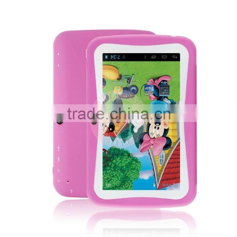 Kid Proof Silicone Kids 7 inch Tablet Case Quad Core Android 4.4.2 Good Quality Tablet PC android 4.2 Tablet For Gaming