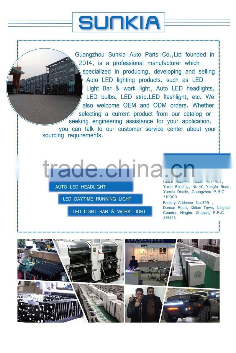 U shape Car Running Light LED White Head/Fog Day Drive Lamp car