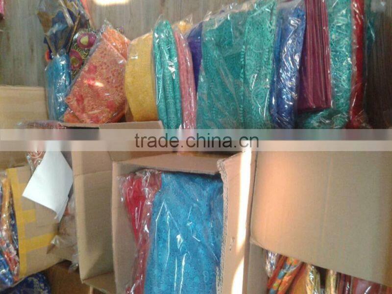 GQ005-3Latest design raw silk embroidery African Georgegeorge fabric