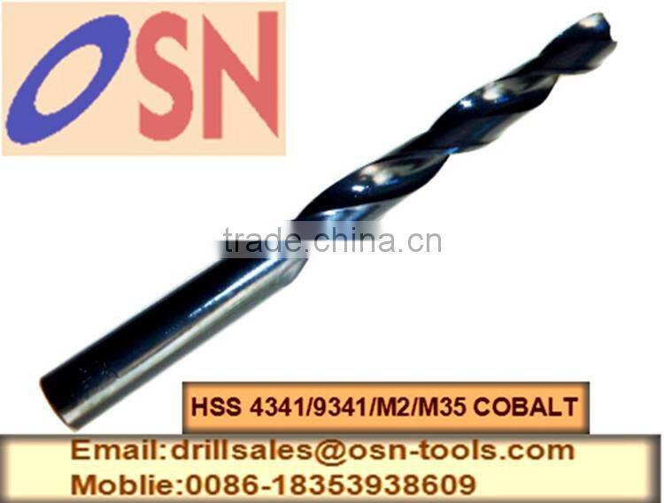 HSS taped shank twist drill DIN338