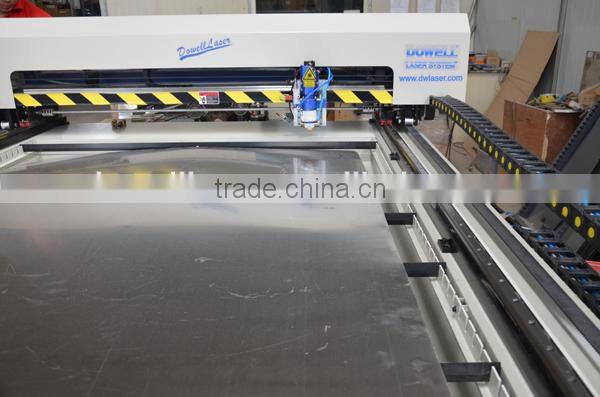 CO2 150/200W co2 laser cutting bed cut thin metal(0.5--2mm ss or cs) and nonmetal(like 25mm acrylic)