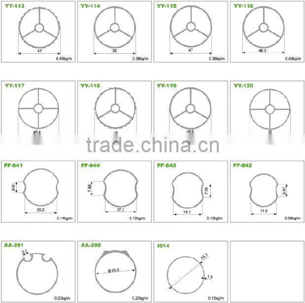 elegant looking aluminum pipe with competitive price