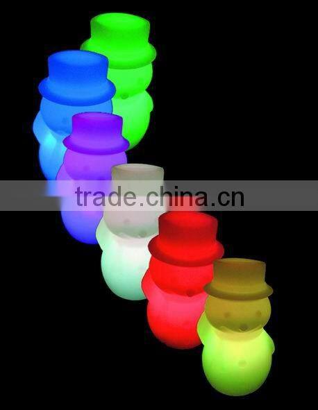 olor changing snow man for Christmas Decoration LED night light lamp