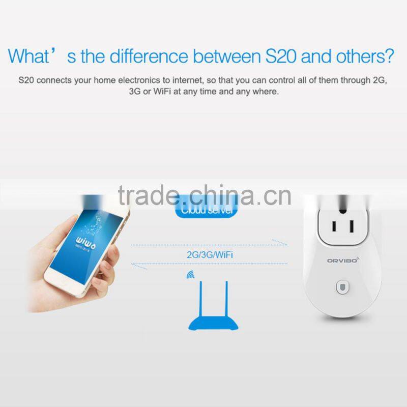 ORVIBO S20 Wireless APP iOS Android Power Plug Switch Remote control Smart WIFI Socket