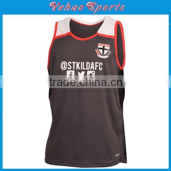 (factory OEM) cheap custom singlets 100% polyester singlets