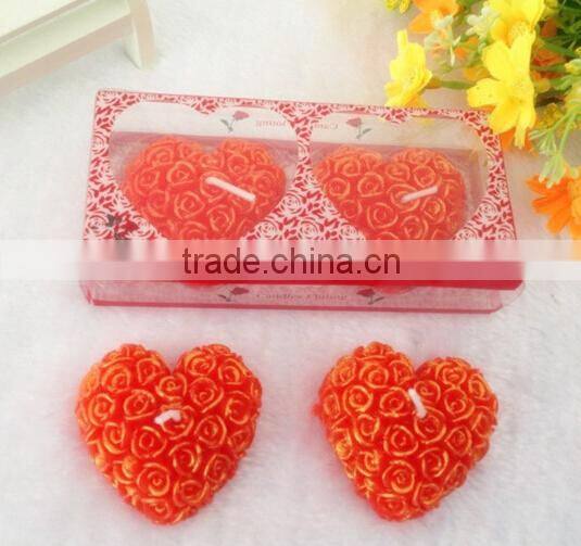 rose flower candle for wedding