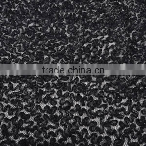 China lace netting bottom embroidery tulle for maxi dress