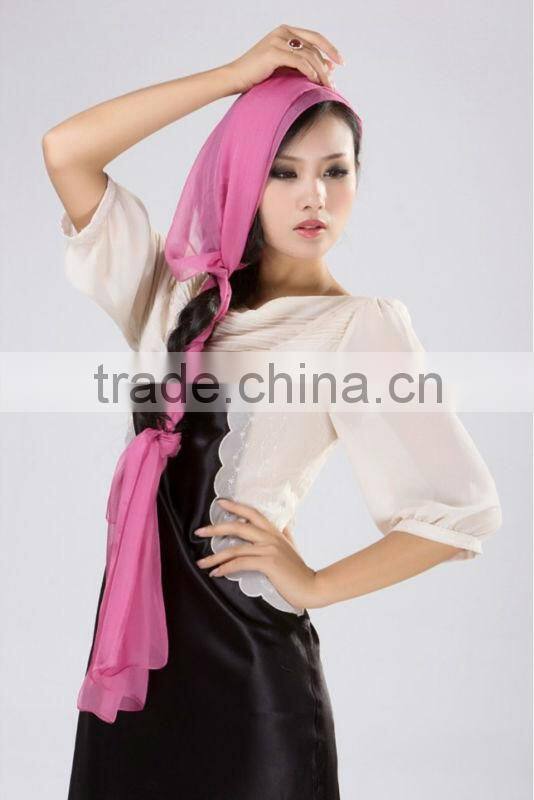 Digital printed silk scarf 090