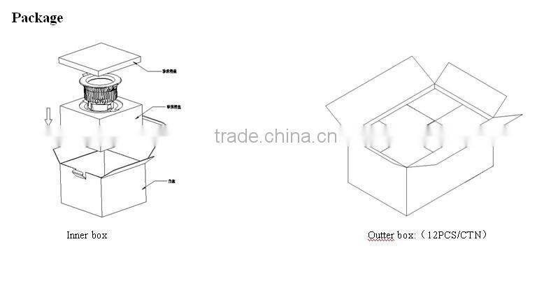 Shenzhen Factory Price High Top 15w 30w Recessed Adjustable Dimmable Square/Round Ceiling Led Downlight Fixture