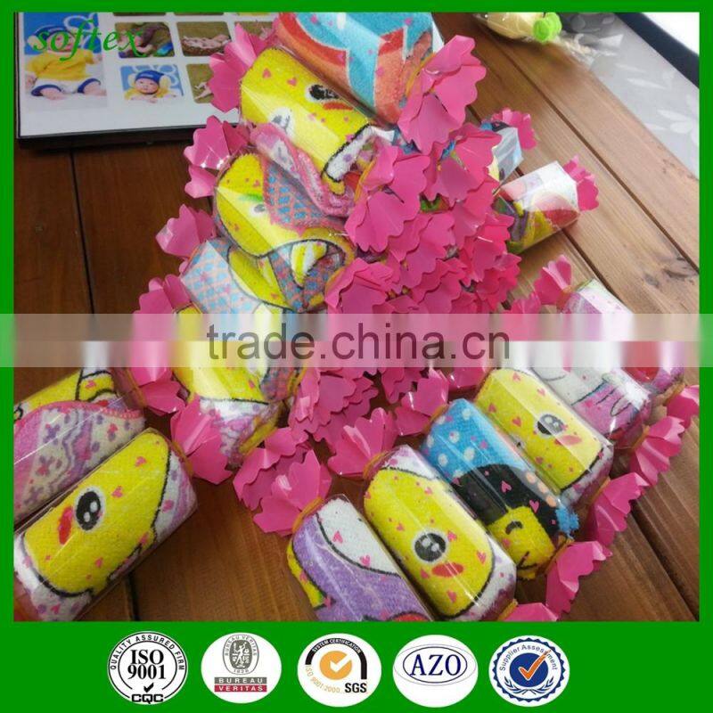 candy shape wedding gift towels