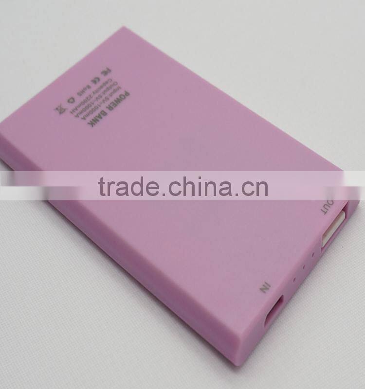 Wholesale power bank credit card shape with li-polymer battery CE FCC ROHS