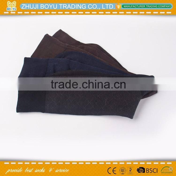 BY-160406 wholesale elite crew man cotton dress socks for men