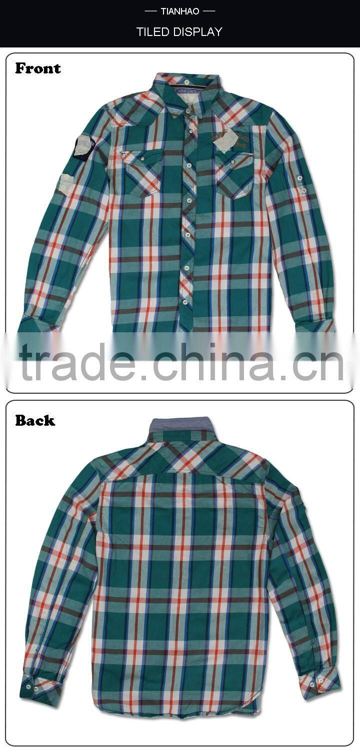 Long Sleeve Women Fashion Plaid Shirt with Custom Design Available