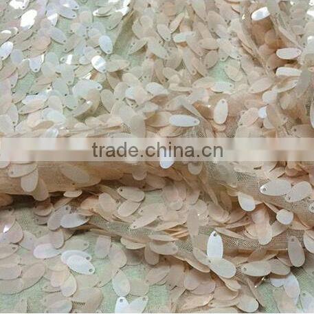 fish scale sequin fabric/sequin lace fabric/sequin dress fabric