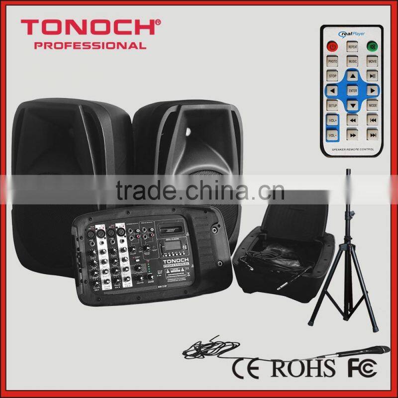 10 inch 12 inch 15 inch combo active speaker system speaker with power mixer (EON15)
